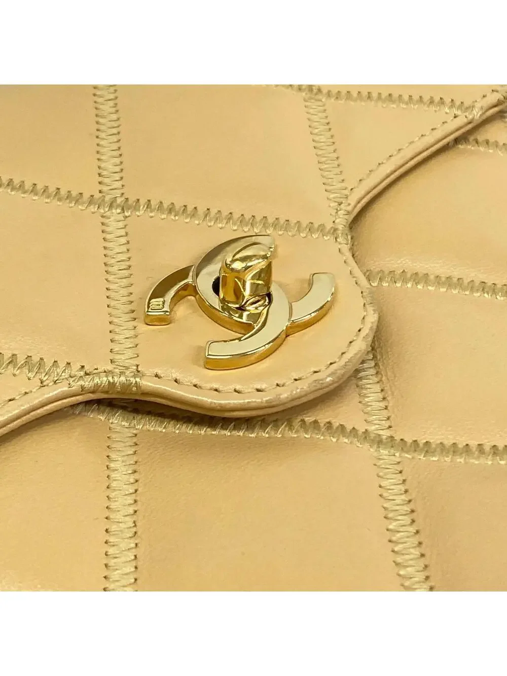 Chanel Ultra Stitch Beige Leather #284276C15B